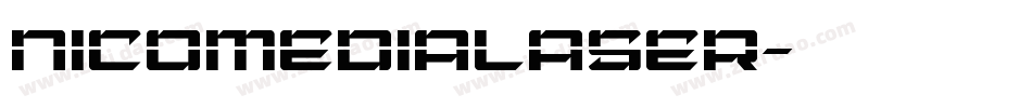 nicomedialaser字体转换