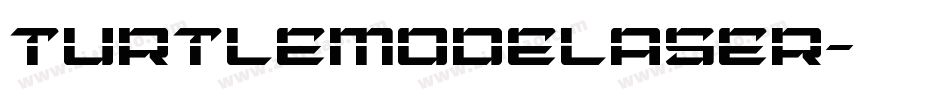 turtlemodelaser字体转换