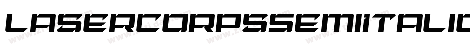 LaserCorpsSemiItalic-0WlmR字体转换