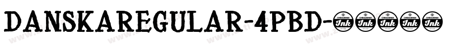 DanskaRegular-4PBD字体转换