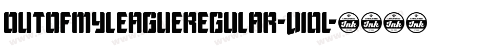 OutOfMyLeagueRegular-V1ol字体转换