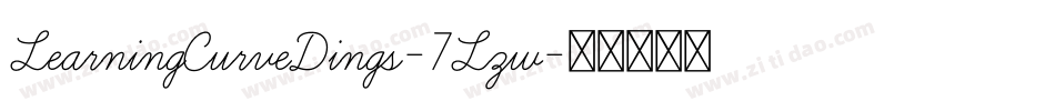 LearningCurveDings-7Lzw字体转换
