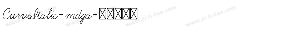CurveItalic-mdga字体转换