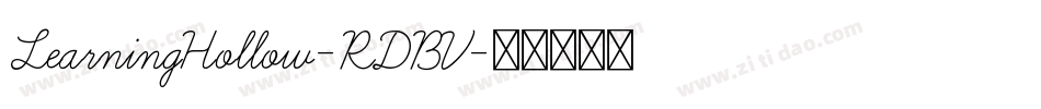 LearningHollow-RDBV字体转换