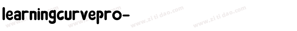 learningcurvepro字体转换
