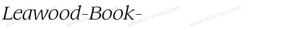 Leawood-Book字体转换