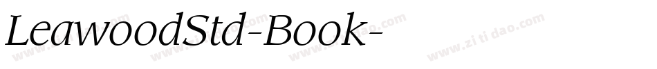 LeawoodStd-Book字体转换