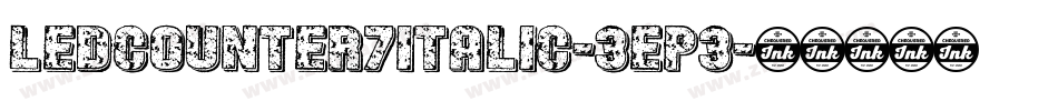 LedCounter7Italic-3eP3字体转换