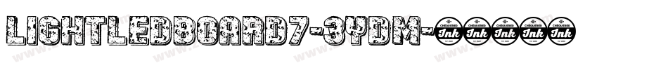 LightLedBoard7-3ydM字体转换