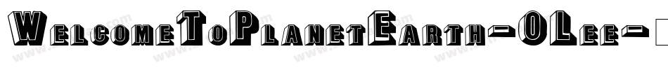 WelcomeToPlanetEarth-OLee字体转换