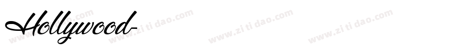 Hollywood字体转换