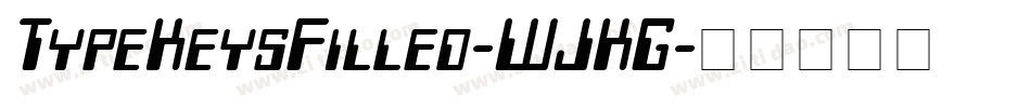 TypeKeysFilled-WJKG字体转换