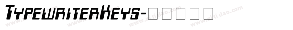TypewriterKeys字体转换