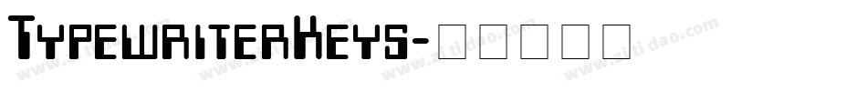 TypewriterKeys字体转换