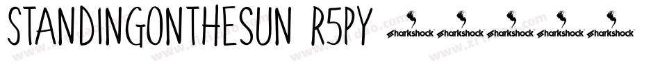 Standingonthesun-r5py字体转换