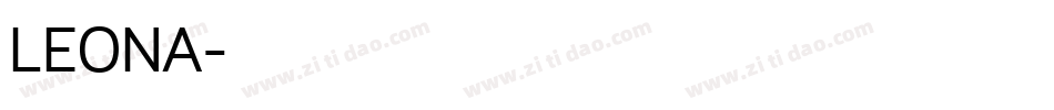 LEONA字体转换
