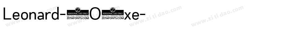 Leonard-2O1xe字体转换
