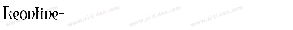 Leontine字体转换