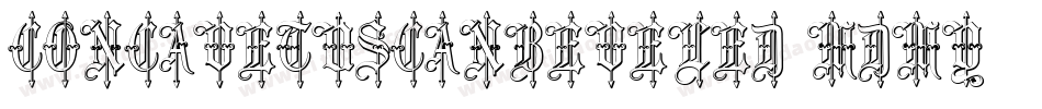 ConcavetuscanBeveled-MdmY字体转换