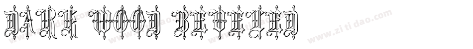 Dark-Wood-Beveled字体转换