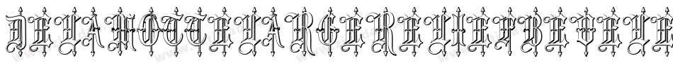 DelamottelargereliefBeveled-MdwJ字体转换