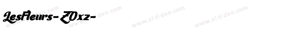 LesFleurs-ZOxz字体转换