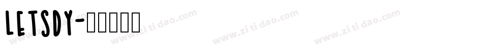 Letsdy字体转换