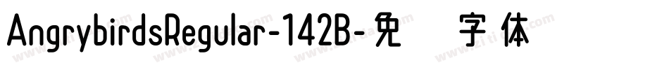 AngrybirdsRegular-142B字体转换