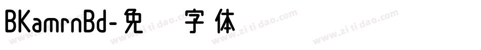BKamrnBd字体转换