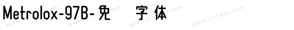 Metrolox-97B字体转换