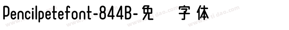 Pencilpetefont-844B字体转换