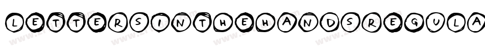 LettersInTheHandsRegularFonty-45qK字体转换