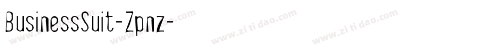 BusinessSuit-Zpnz字体转换