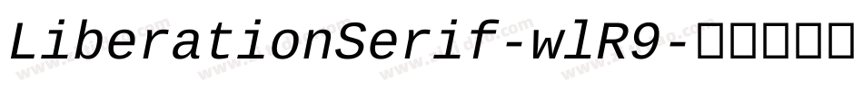 LiberationSerif-wlR9字体转换