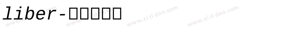 liber字体转换