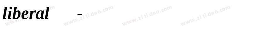 liberal字体字体转换