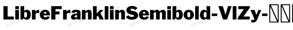 LibreFranklinSemibold-VlZy字体转换