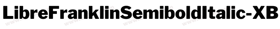 LibreFranklinSemiboldItalic-XBog字体转换