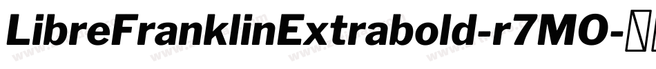 LibreFranklinExtrabold-r7MO字体转换