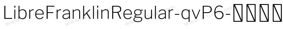 LibreFranklinRegular-qvP6字体转换