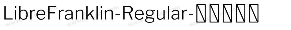 LibreFranklin-Regular字体转换