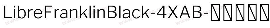 LibreFranklinBlack-4XAB字体转换
