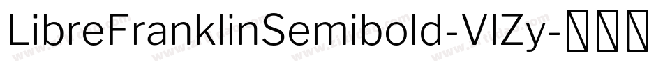 LibreFranklinSemibold-VlZy字体转换