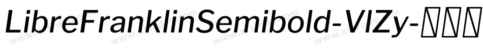 LibreFranklinSemibold-VlZy字体转换