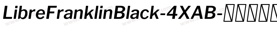 LibreFranklinBlack-4XAB字体转换