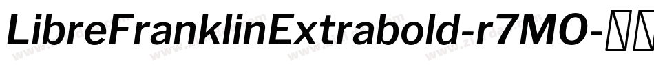 LibreFranklinExtrabold-r7MO字体转换