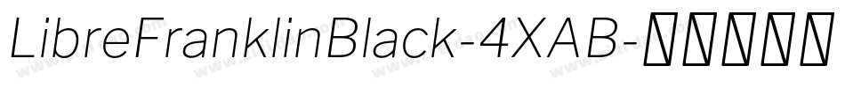 LibreFranklinBlack-4XAB字体转换