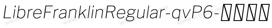 LibreFranklinRegular-qvP6字体转换