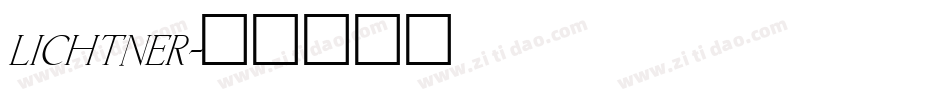 Lichtner字体转换