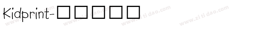 Kidprint字体转换